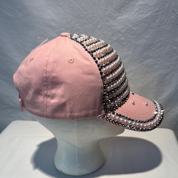 Pink Rhinestone Embellished Cap - Picture 6 of 10